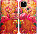 Google Pixel 5 Colorful Universe Sky Leather Flip Phone Case Wallet Cover