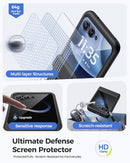 Moto Razr 2026 Rugged Slim Case with Outer Glass – outer screen protector view