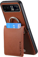 Motorola Razr+ 2023 Case Wallet with Card Holder Luxury PU Leather Protective Phone Case