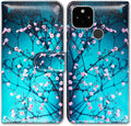Google Pixel 5 Colorful Universe Sky Leather Flip Phone Case Wallet Cover