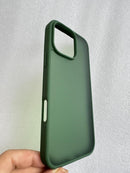 iPhone 16 Pro Case Matte Military Grade Drop Protection Frosted Translucent Black