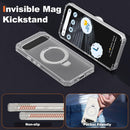 Google Pixel 9 Pro XL Case Build - in Ring Stand Shockproof Anti - Slip Protective Phone Case Black