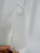 iPhone 16 Pro Case Matte Military Grade Drop Protection Frosted Translucent Black