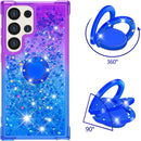 Samsung Galaxy S25 Plus Glitter Kickstand Gradient Quicksand Cover