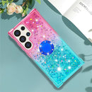 Samsung Galaxy S25 Plus Glitter Kickstand Gradient Quicksand Cover