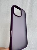 iPhone 16 Pro Case Matte Military Grade Drop Protection Frosted Translucent Black