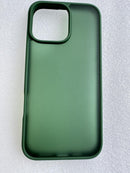 iPhone 16 Pro Case Matte Military Grade Drop Protection Frosted Translucent Black