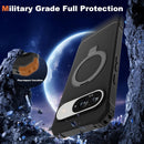 Google Pixel 9 Pro XL Case Build - in Ring Stand Shockproof Anti - Slip Protective Phone Case Black