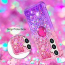 Samsung Galaxy S25 Plus Glitter Kickstand Gradient Quicksand Cover