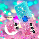 Samsung Galaxy S25 Plus Glitter Kickstand Gradient Quicksand Cover