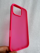 iPhone 16 Pro Case Matte Military Grade Drop Protection Frosted Translucent Black