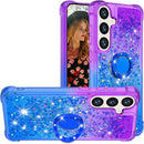 Samsung Galaxy S25 Plus Glitter Kickstand Gradient Quicksand Cover