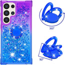 Samsung Galaxy S25 Plus Glitter Kickstand Gradient Quicksand Cover