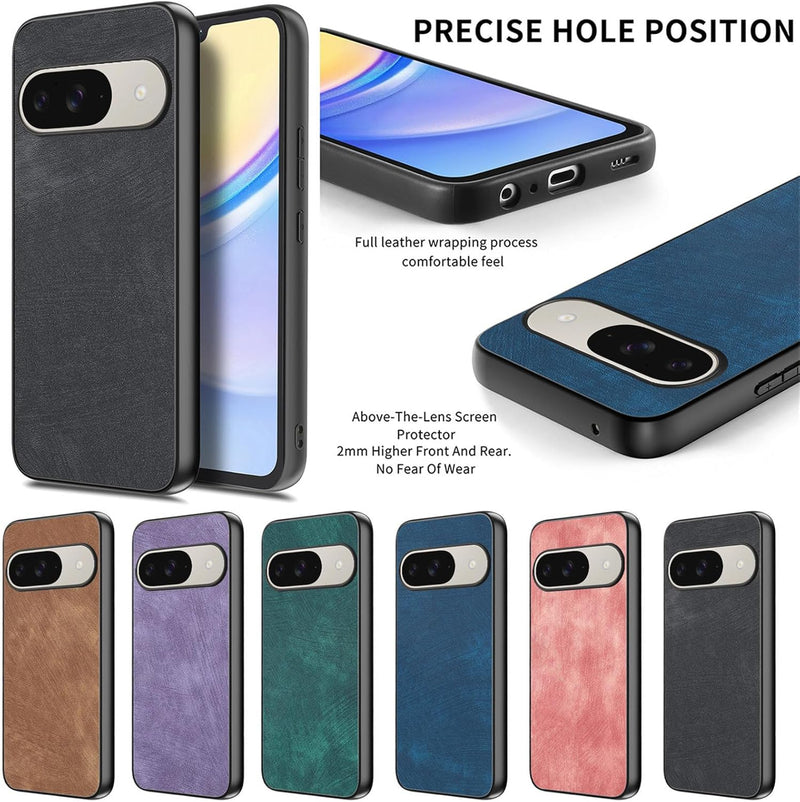 Case for Google Pixel 10 Pro XL, Ultra-Thin Hard PC Protective Cover, Scratch Resistant Anti-Fingerprint Skin Friendly Leather Slim Case for Google Pixel 10 Pro XL TP-Brown