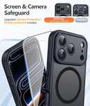 iPhone 17 Pro magnetic case attached to wireless charger