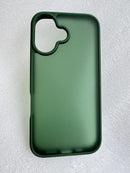 iPhone 16 Pro Case Matte Military Grade Drop Protection Frosted Translucent Black