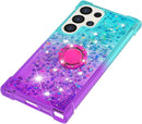 Samsung Galaxy S25 Plus Glitter Kickstand Gradient Quicksand Cover