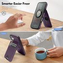 iPhone 16 Wallet Case Card Holder Kickstand RFID Blocking Flip Cover Phone Case Light Purple