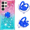 Samsung Galaxy S25 Plus Glitter Kickstand Gradient Quicksand Cover