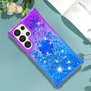 Samsung Galaxy S25 Plus Glitter Kickstand Gradient Quicksand Cover