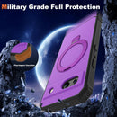 Google Pixel 9 Pro XL Case Build - in Ring Stand Shockproof Anti - Slip Protective Phone Case Black