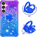 Samsung Galaxy S25 Plus Glitter Kickstand Gradient Quicksand Cover