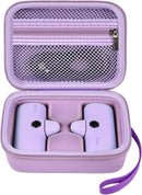Zippered hard case protecting a mini power bank and cable