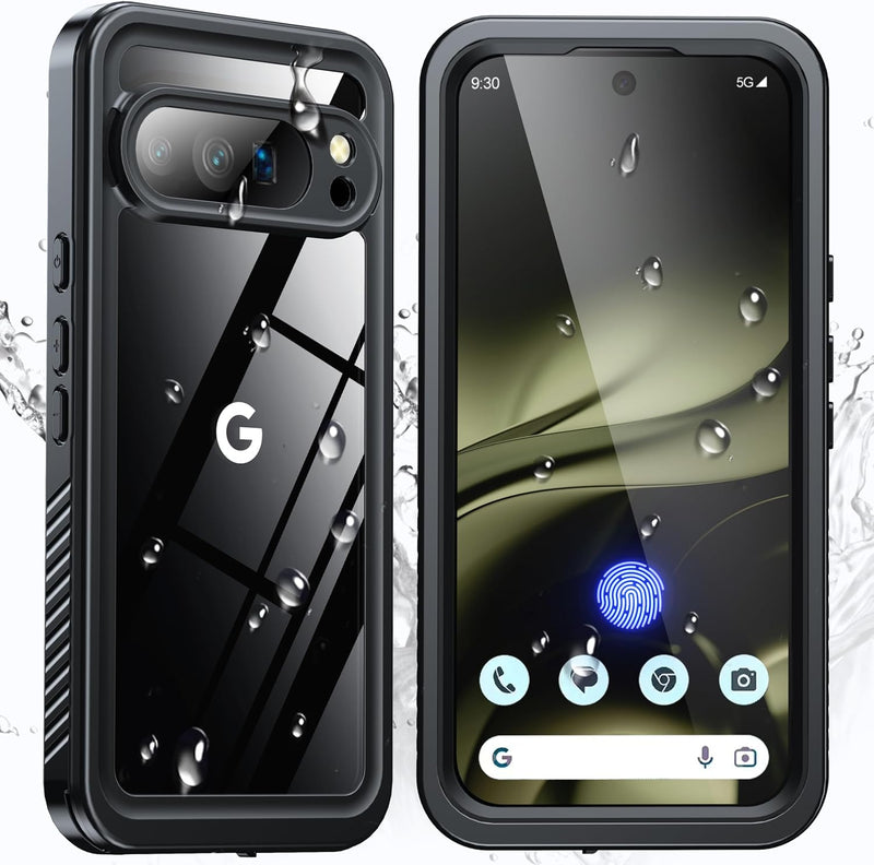 ANTSHARE for Google Pixel 10 Pro XL Case, IP68 Waterproof Case with [Built-in Screen/Camera Protector], 360 Full Body Sealed Protective Shockproof Front and Back Cover for Pixel 10 Pro XL (Black)
