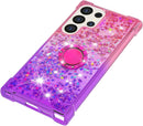 Samsung Galaxy S25 Plus Glitter Kickstand Gradient Quicksand Cover