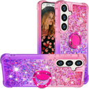 Samsung Galaxy S25 Plus Glitter Kickstand Gradient Quicksand Cover