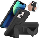 Case for iPhone 16 with Vertical Kickstand + Flexible Soft Liquid Silicone Protective Cover