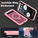 Google Pixel 9 Pro XL Case Build - in Ring Stand Shockproof Anti - Slip Protective Phone Case Black