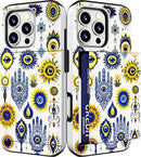 iPhone 16 Pro Case Cute Card Holder Slim Cases Paws Dog Craws