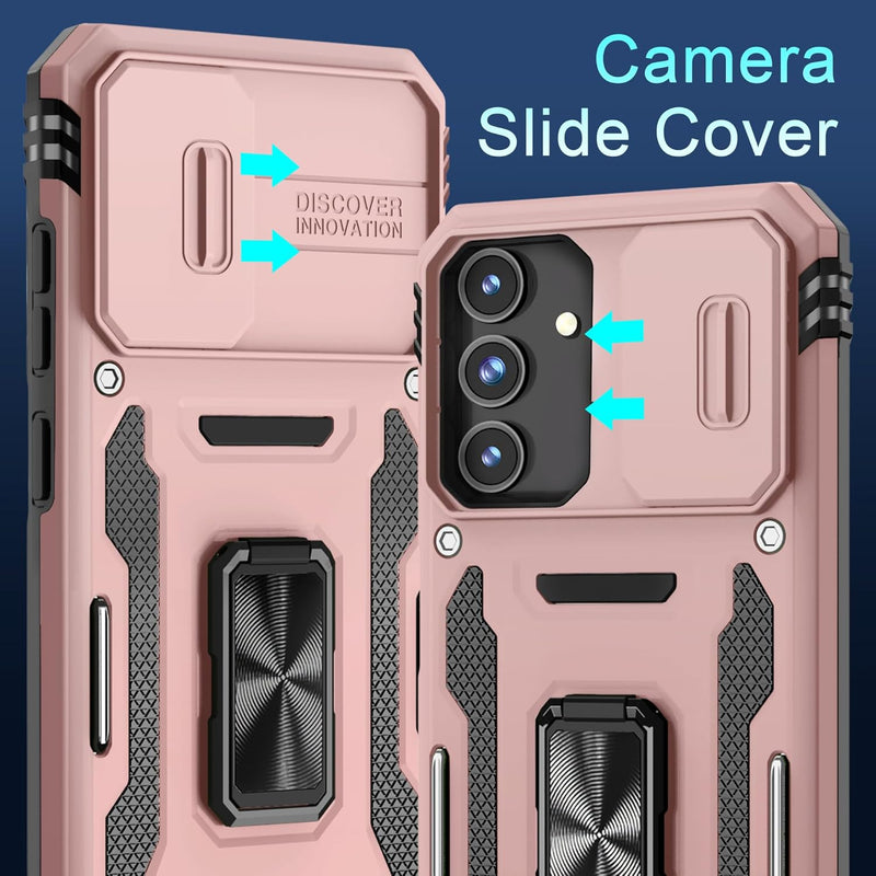 Galaxy S25 Plus Slide Camera Cover Ring Kickstand Military Grade Case - Gorilla Cases