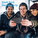 iPhone 16 Pro Case Matte Military Grade Drop Protection Frosted Translucent Black