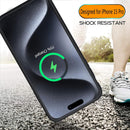 Wireless charging battery case for iPhone 15 Pro side profile