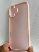 iPhone 16 Pro Case Matte Military Grade Drop Protection Frosted Translucent Black