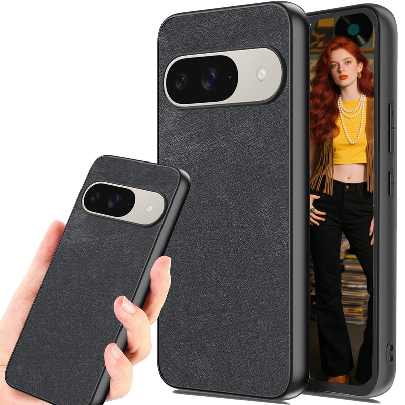 Case for Google Pixel 10 Pro XL, Ultra-Thin Hard PC Protective Cover, Scratch Resistant Anti-Fingerprint Skin Friendly Leather Slim Case for Google Pixel 10 Pro XL TP-Brown