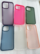 iPhone 16 Pro Case Matte Military Grade Drop Protection Frosted Translucent Black