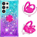 Samsung Galaxy S25 Plus Glitter Kickstand Gradient Quicksand Cover