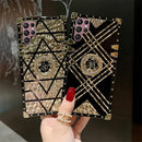 Samsung Galaxy S25 Plus Elegant Metal Corners & Ring Kickstand Case