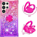 Samsung Galaxy S25 Plus Glitter Kickstand Gradient Quicksand Cover