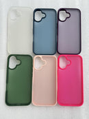 iPhone 16 Pro Case Matte Military Grade Drop Protection Frosted Translucent Black