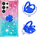 Samsung Galaxy S25 Plus Glitter Kickstand Gradient Quicksand Cover