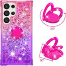 Samsung Galaxy S25 Plus Glitter Kickstand Gradient Quicksand Cover