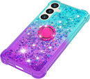 Samsung Galaxy S25 Plus Glitter Kickstand Gradient Quicksand Cover
