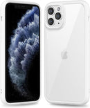 iPhone 16 Pro Transparent Hybrid Hard Shell Plastic & Soft Silicone Rubber Bumper