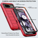 Google Pixel 9 Case Pro Case Protector Belt Clip Holster Body Cover with Kickstand Black