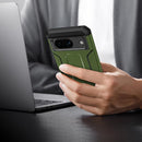 Pixel 8 Pro Screen Protector (6.7 - Inch) Dual Layer Heavy Duty Shockproof Protective Case - Army Green