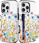 iPhone 16 Pro Case Cute Card Holder Slim Cases Paws Dog Craws